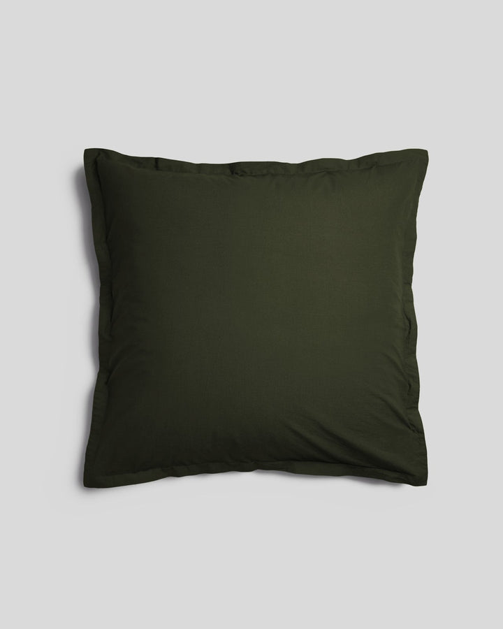 Brushed Cotton Euro Sham (Evergreen)
