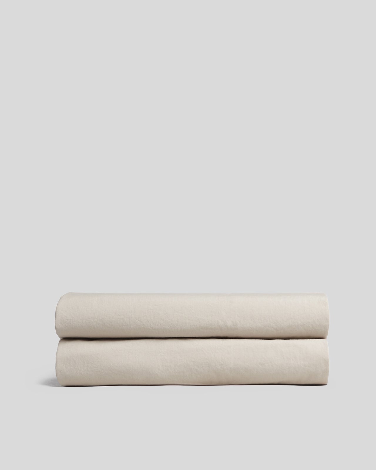 Brushed Cotton Fitted Sheet (Bone) - Queen / Bone
