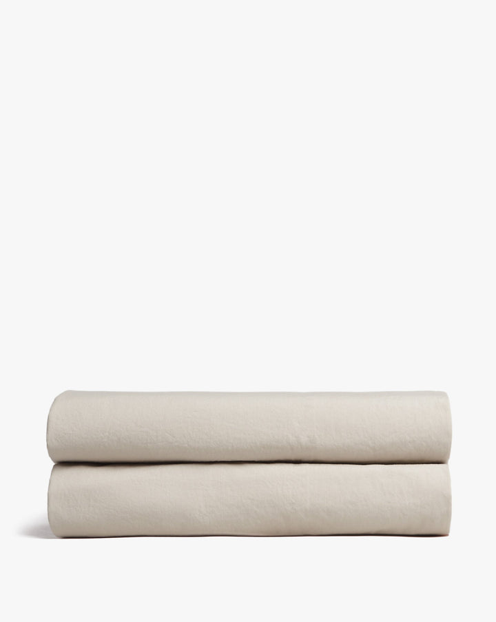 Brushed Cotton Fitted Sheet (Bone)