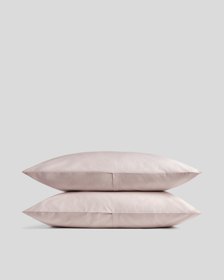 Brushed Cotton Pillowcase Set (Blush)