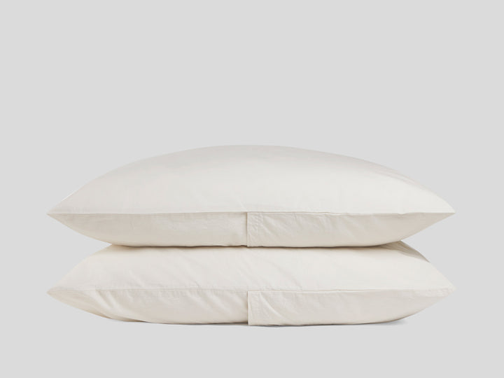 Brushed Cotton Pillowcase Set - Ivory