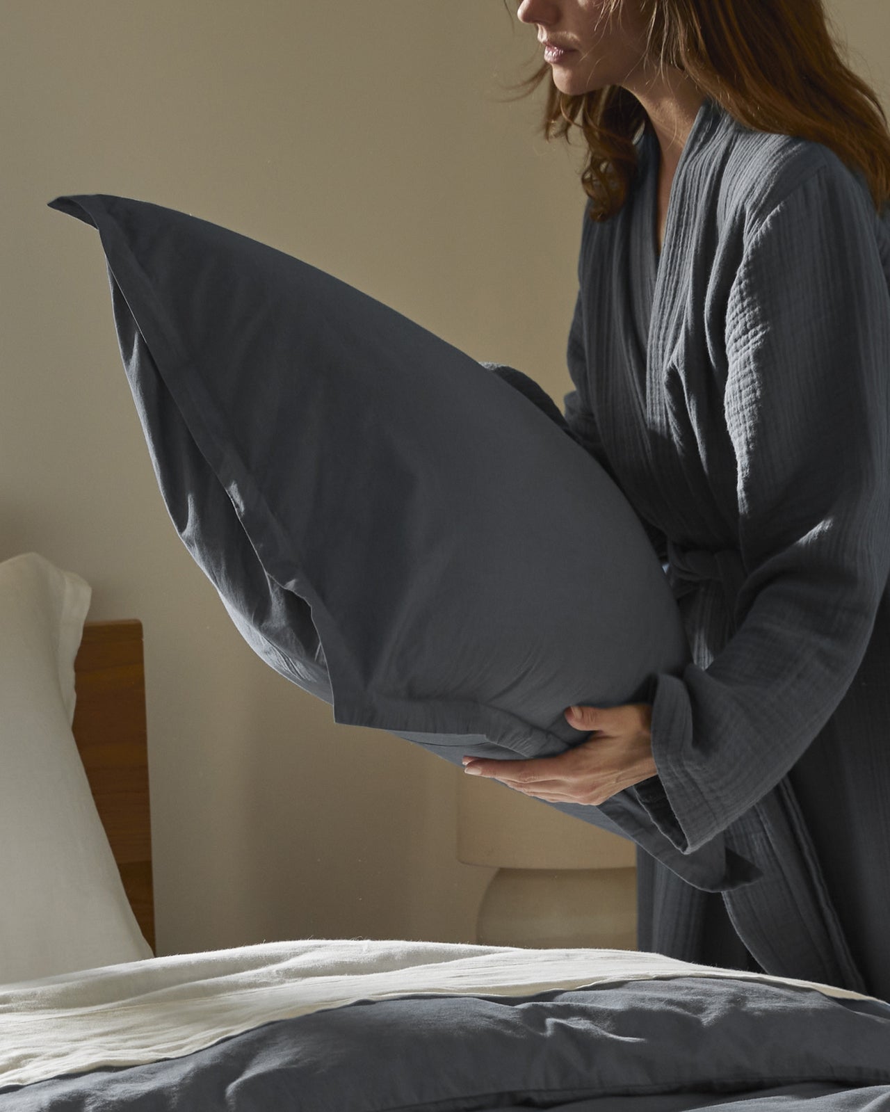 Brushed Cotton Sham Set - Thumbnail 5