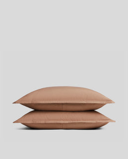 Brushed Cotton Sham Set (Adobe)