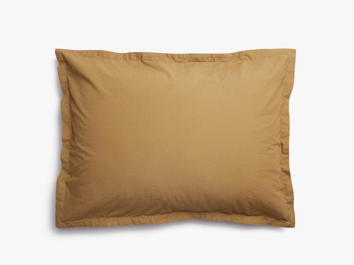 Brushed Cotton Sham Set (Ochre)