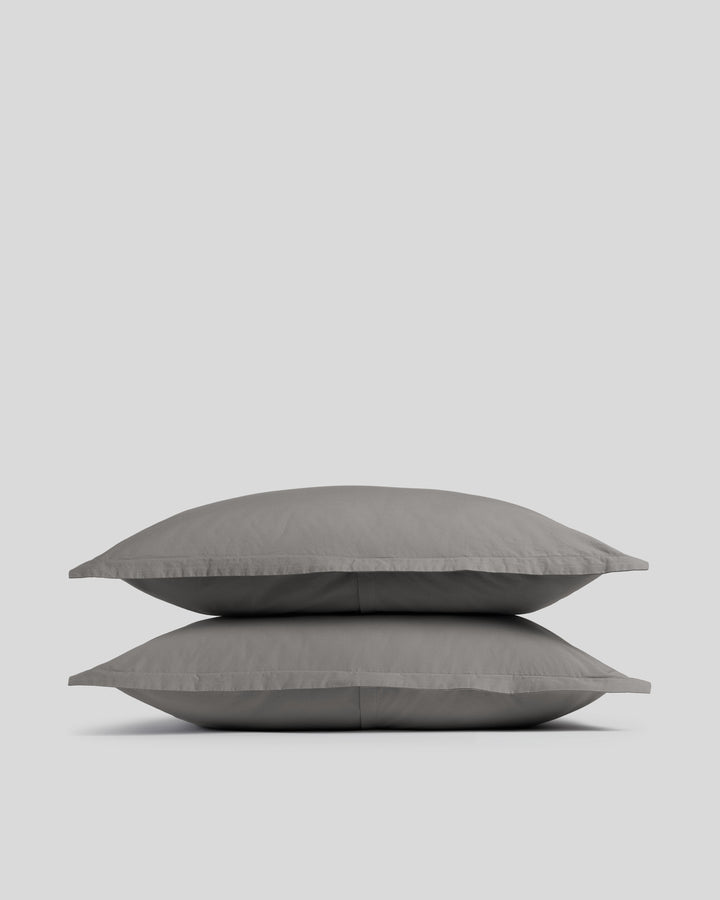 Brushed Cotton Sham Set (Pebble)