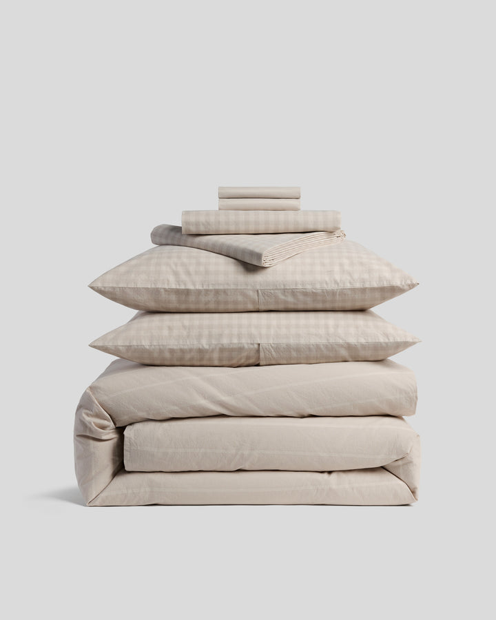 Brushed Cotton Bundle - Bone Check/Stripe F/Q