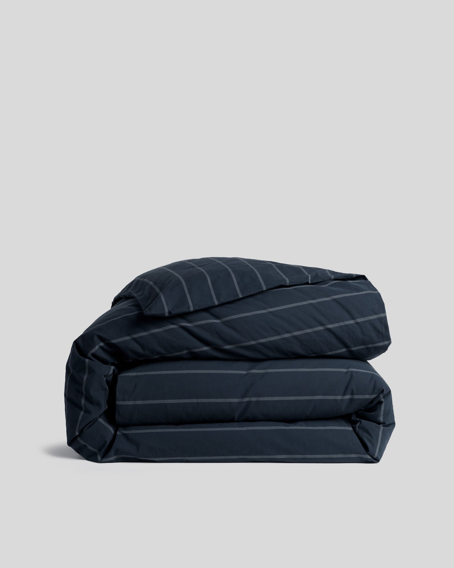 Brushed Cotton Duvet Cover (Dusk Stripe)