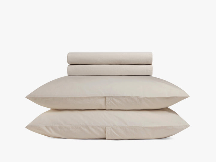 Brushed Cotton Sheet Set - Bone K/CK
