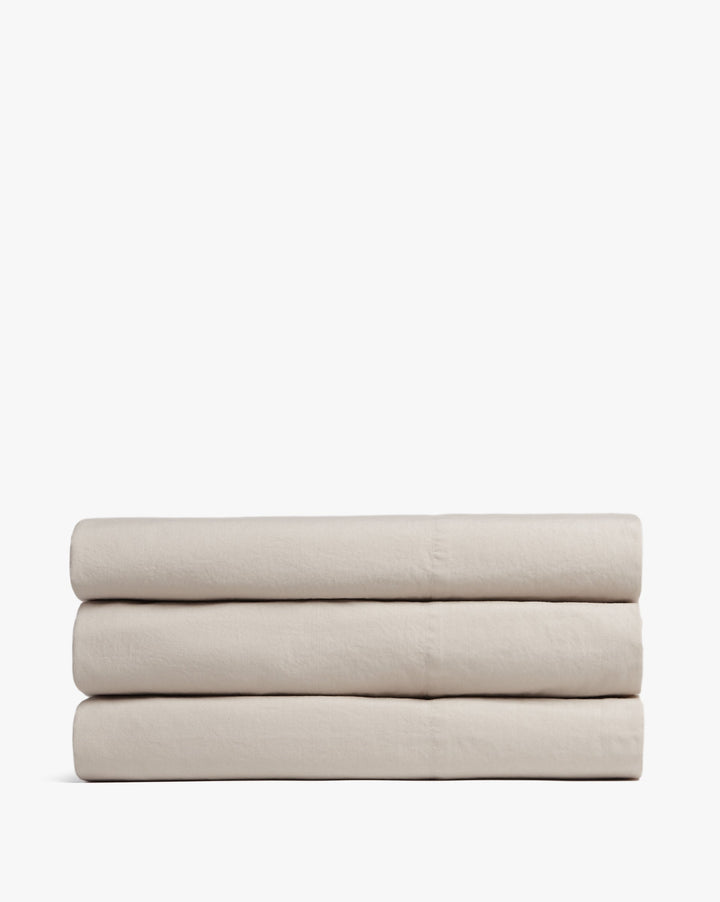 Brushed Cotton Top Sheet (Bone)