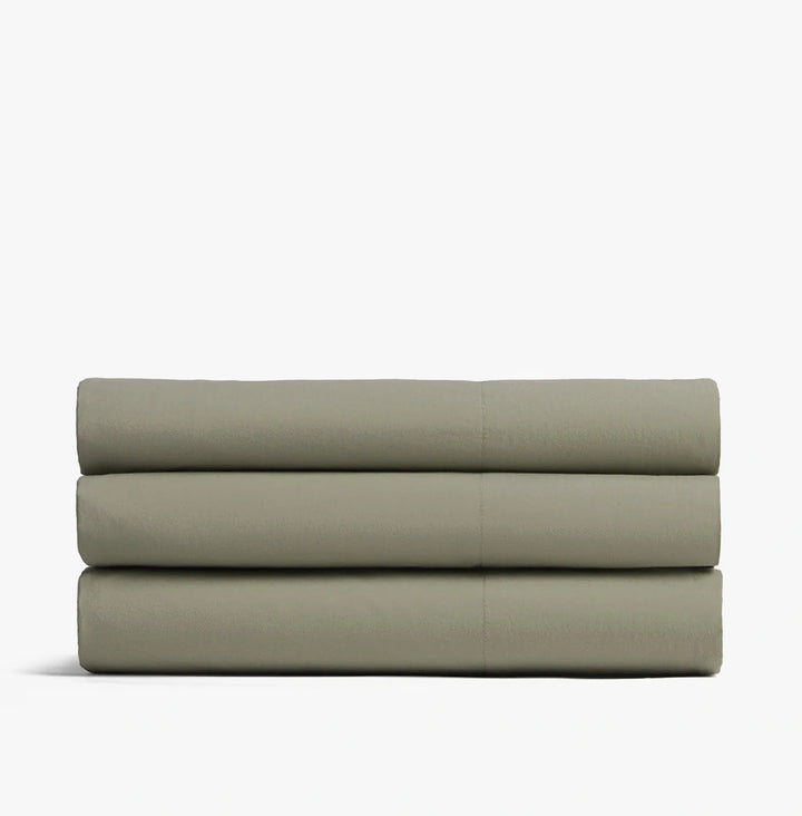 Brushed Cotton Top Sheet (Moss)