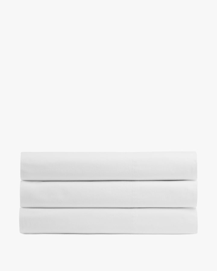 Brushed Cotton Top Sheet (White)