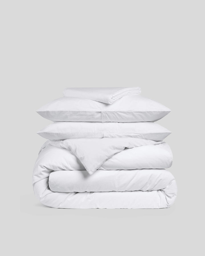 Brushed Cotton Venice Set - White F/Q