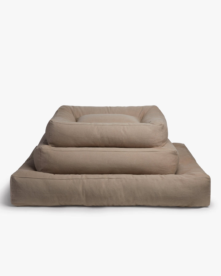 Canvas Bolster Dog Bed