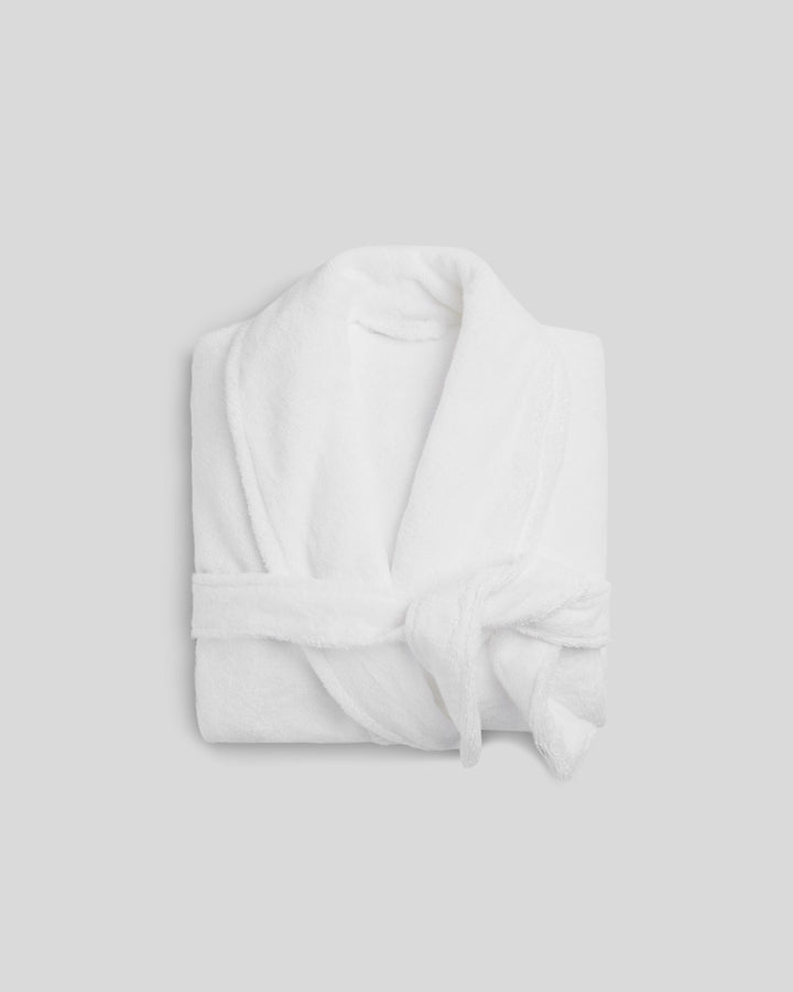 Classic Turkish Cotton Robe (White)