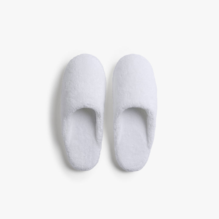 Classic Turkish Cotton Slippers (White)