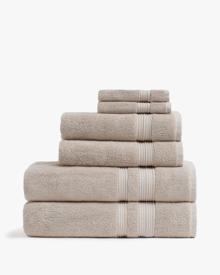 Classic Turkish Cotton Towels (Tan)