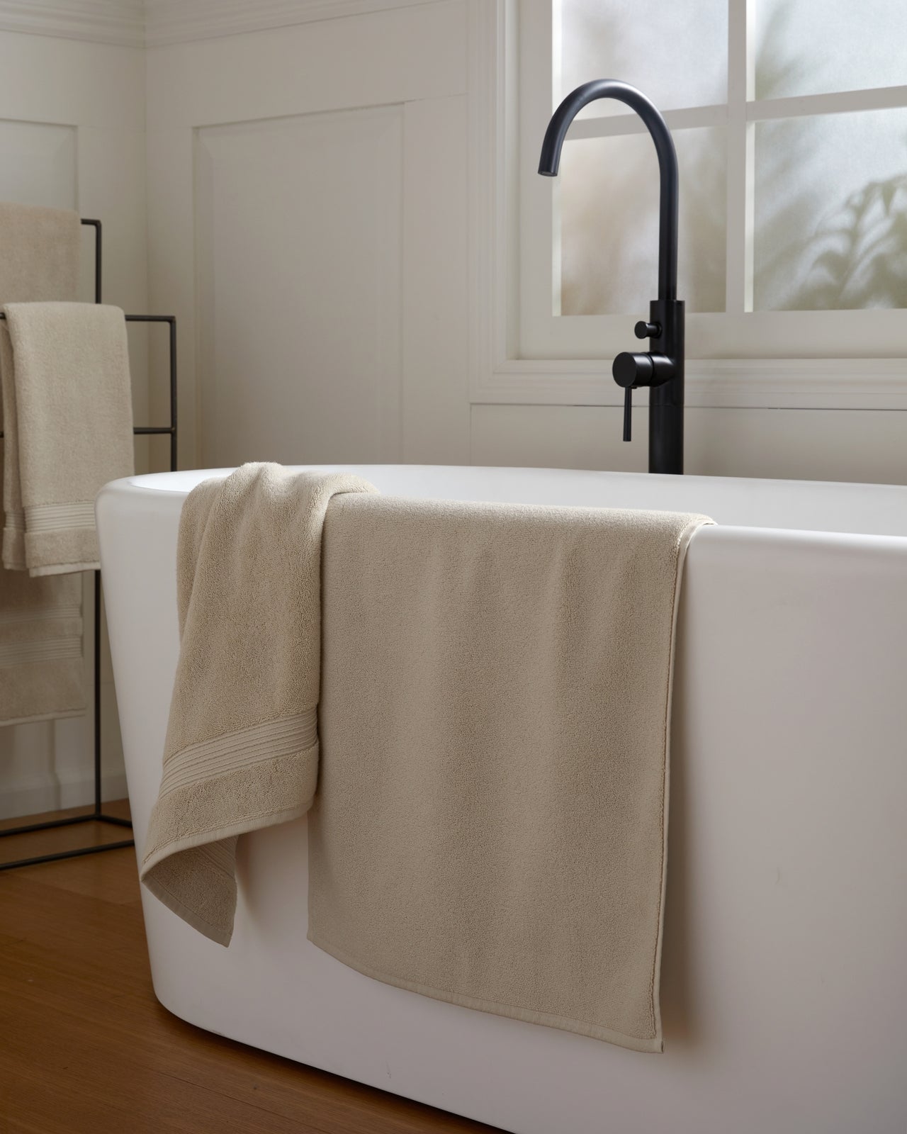 Classic Turkish Cotton Tub Mat - Thumbnail 5