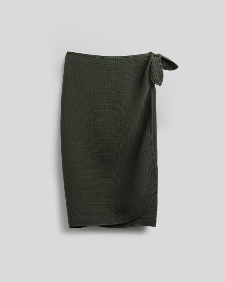 Cloud Cotton Bath Wrap (Evergreen)