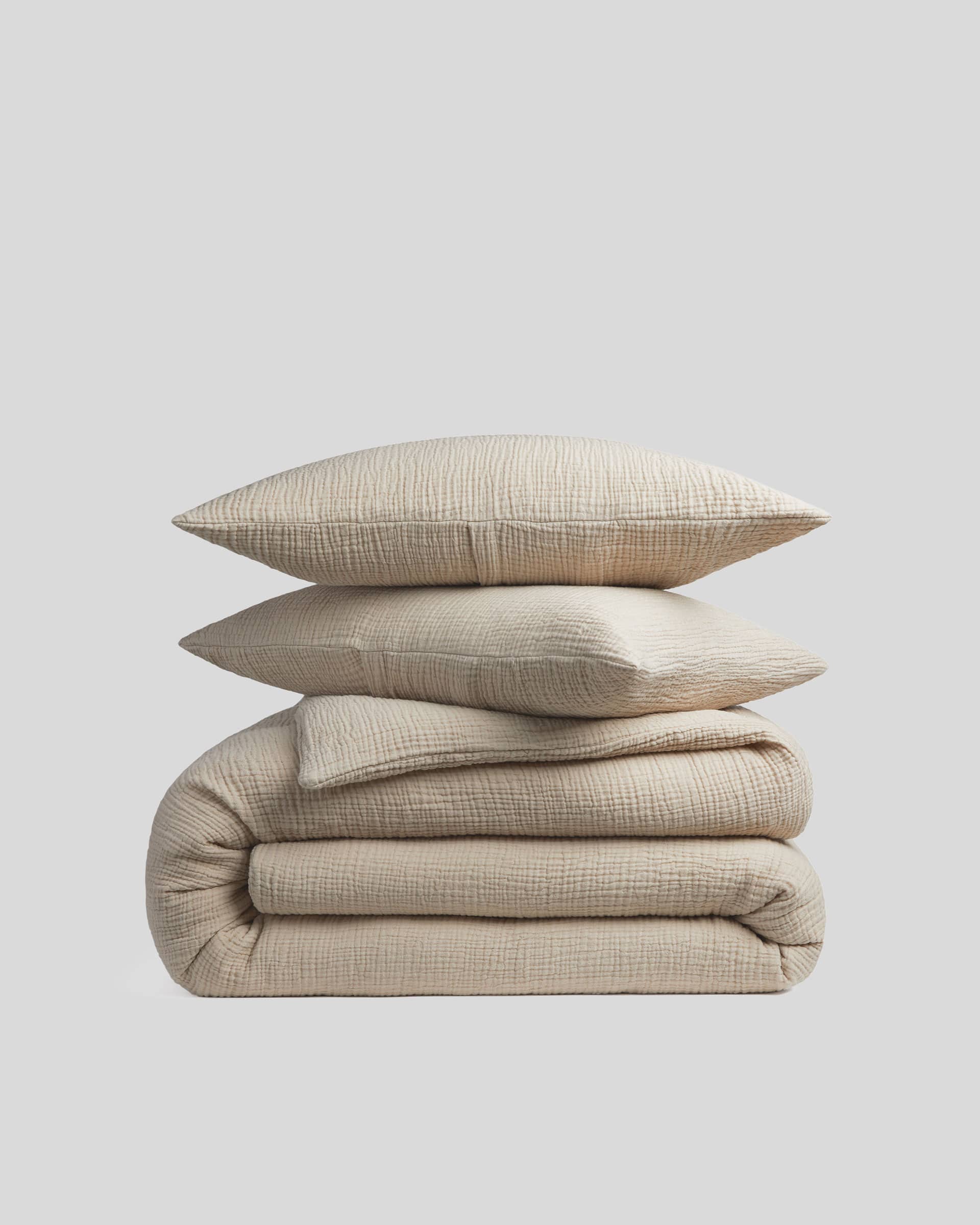 Organic Cloud Cotton Duvet Cover Set - Thumbnail 5