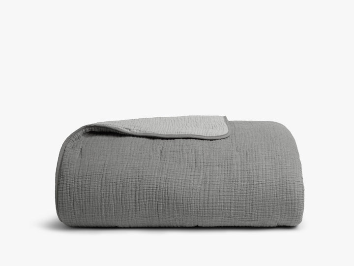 Organic Cloud Cotton Quilt (Steel and Smoke)