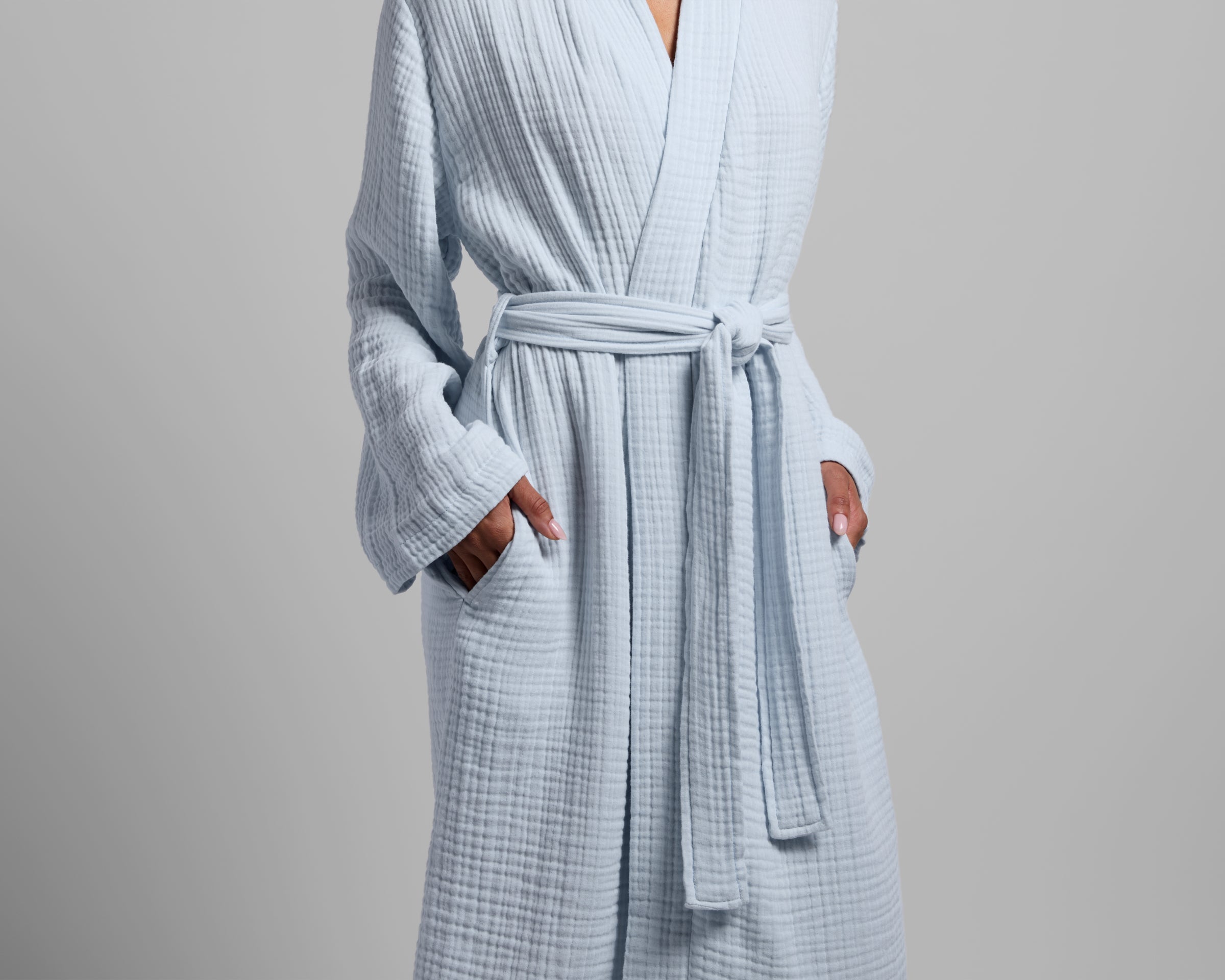 Cloud Cotton Robe in Lagoon Size XS | Parachute Home Cloud Cotton Robe in Lagoon Size XS | Parachute Home