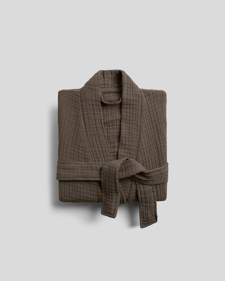 Cloud Cotton Robe (Warm Grey)
