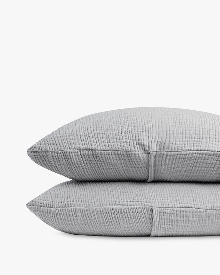 Organic Cloud Cotton Sham Set (Smoke)