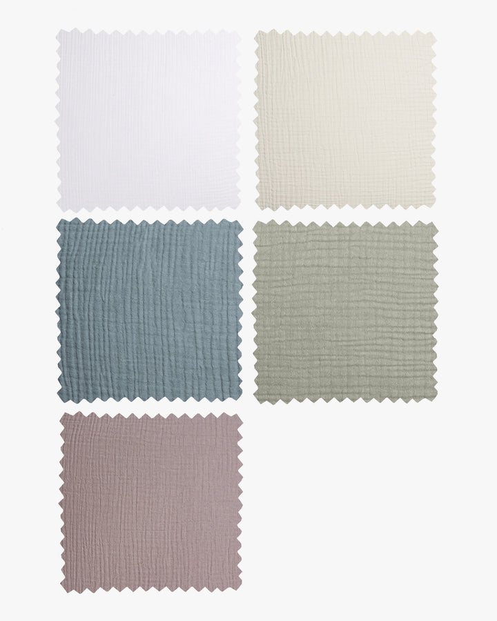 Organic Cloud Cotton Fabric Swatch (White)