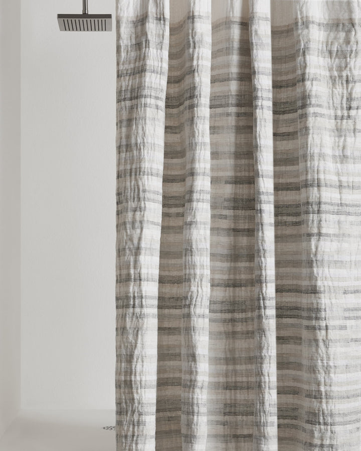 Color Block Shower Curtain