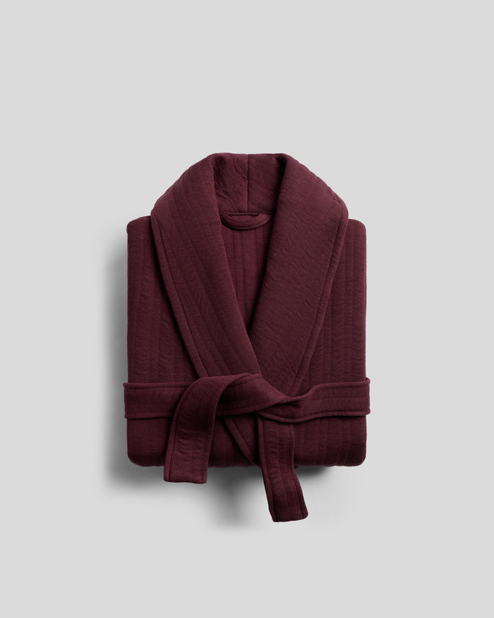 Cozy Knit Robe (Garnet)