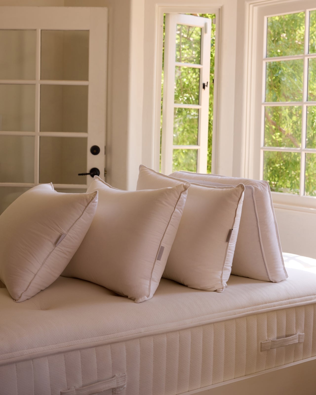Parachute Down Alternative Pillow showing the sateen shell
