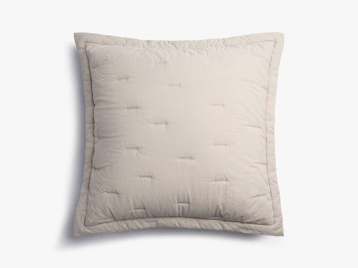 Essential Cotton Euro Sham (Bone)