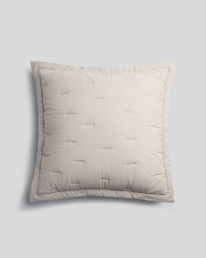 Essential Cotton Euro Sham (Bone)