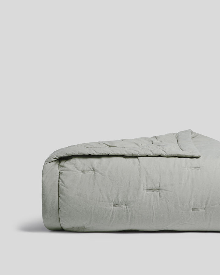Essential Cotton Quilt (Sage)