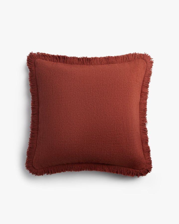 Fringe Wool Pillow Cover (Canyon)