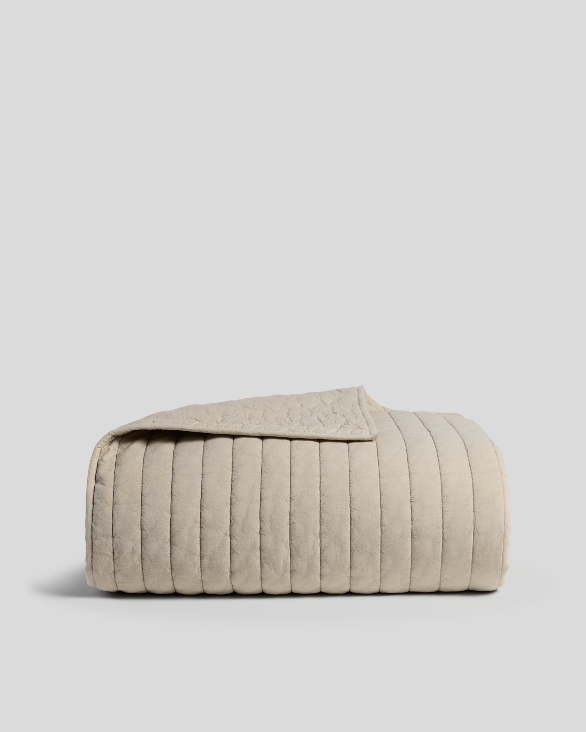 Garment Dyed Channel Quilt - FINAL SALE (Bone)