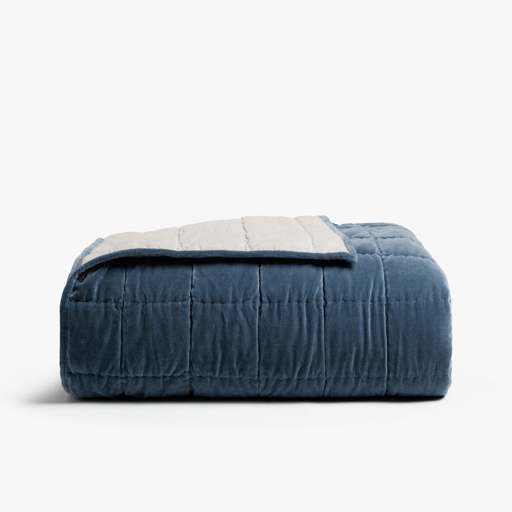 Hand Stitched Velvet Quilt (Dusk)