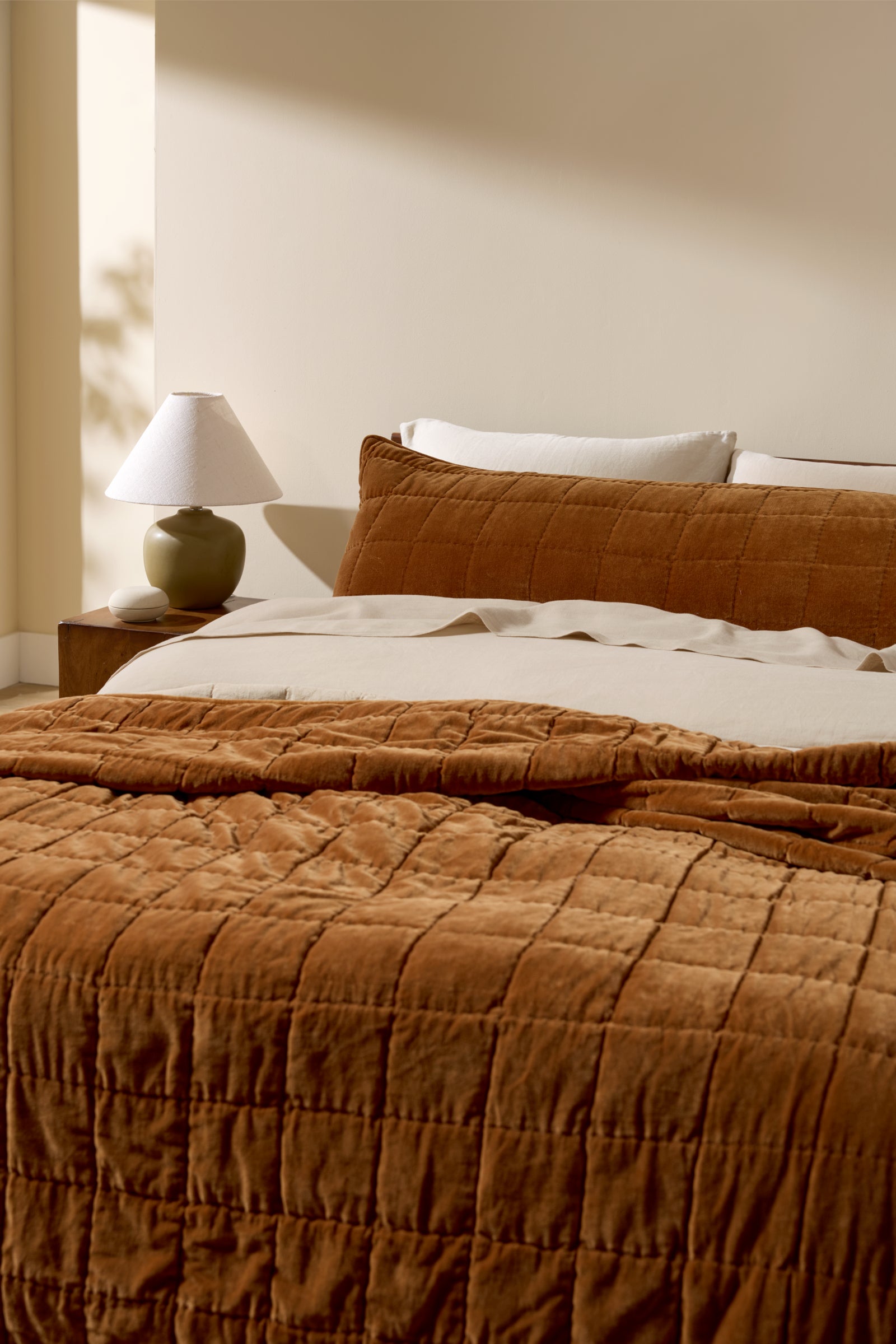 Hand Stitched Velvet Body Pillow Cover - Thumbnail 5