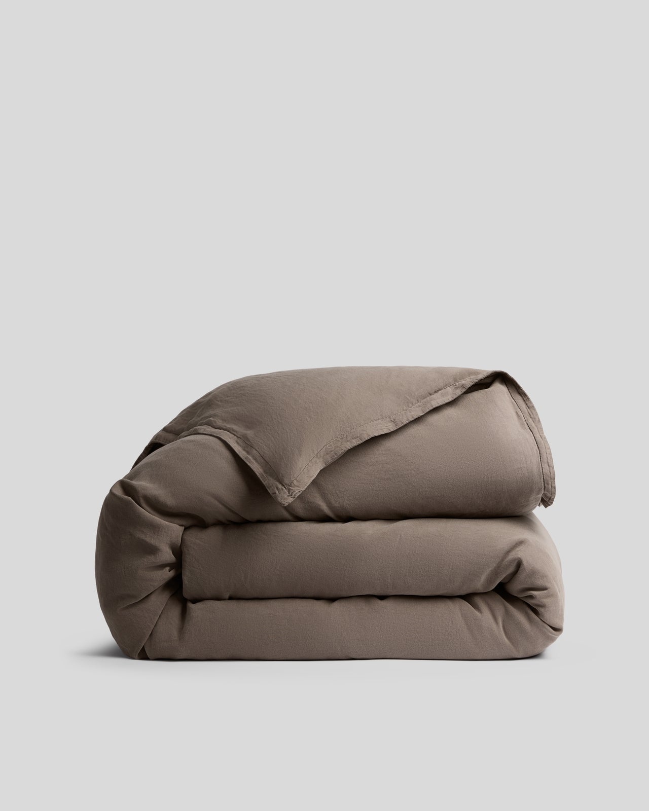 Linen Tencel Duvet Cover (Warm Grey) - K/GC / Warm Grey
