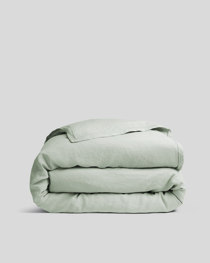 Linen Tencel Linen Duvet Cover (Sage)