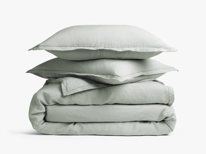 Heirloom TENCEL™ Linen Duvet Cover Set - Sage K/CK