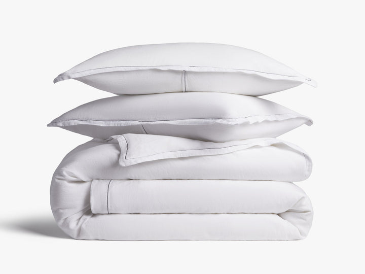 Heirloom TENCEL™ Linen Duvet Cover Set - White K/CK