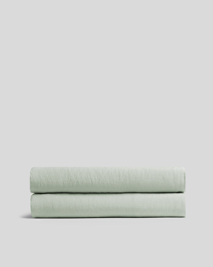 Linen Tencel Fitted Sheet (Sage)