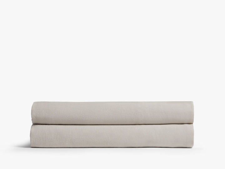 Heirloom TENCEL™ Linen Fitted Sheet (Bone)