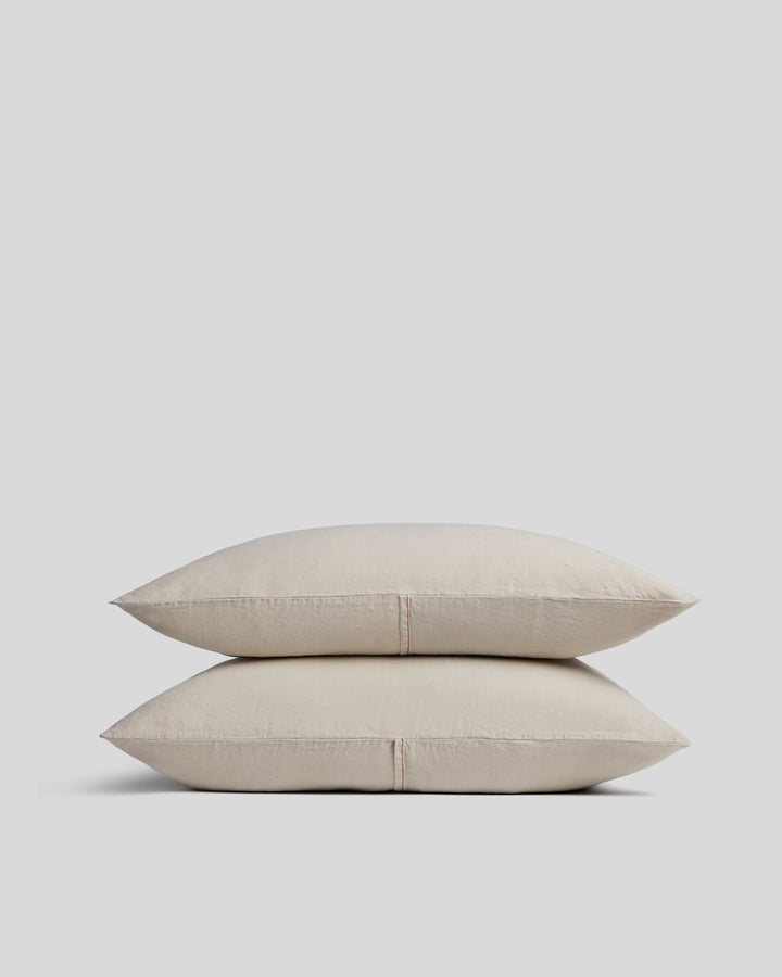 Linen Tencel Pillowcase Set (Bone)