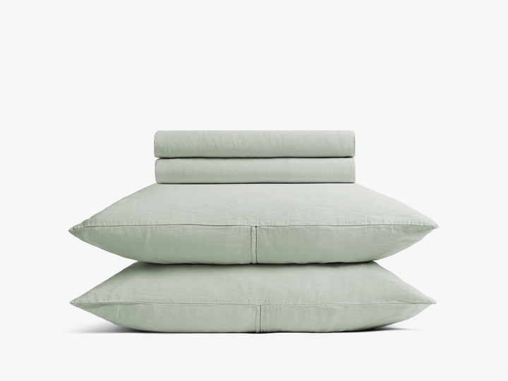 Heirloom TENCEL™ Linen Sheet Set - Sage K/CK