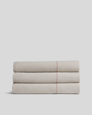 Linen Tencel Top Sheet - FINAL SALE (Bone with Canyon)