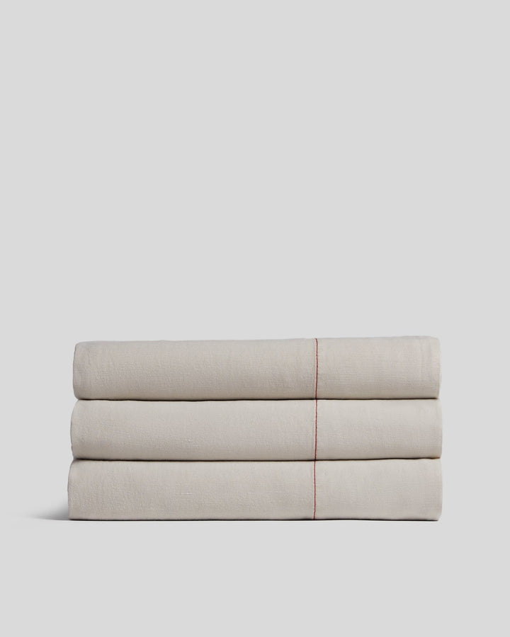 Linen Tencel Top Sheet (Bone)