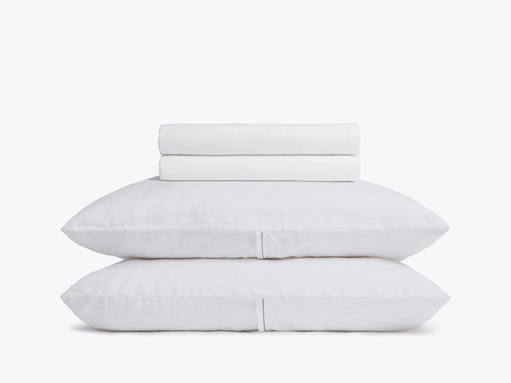 Heirloom TENCEL™ Linen Sheet Set - White K/CK