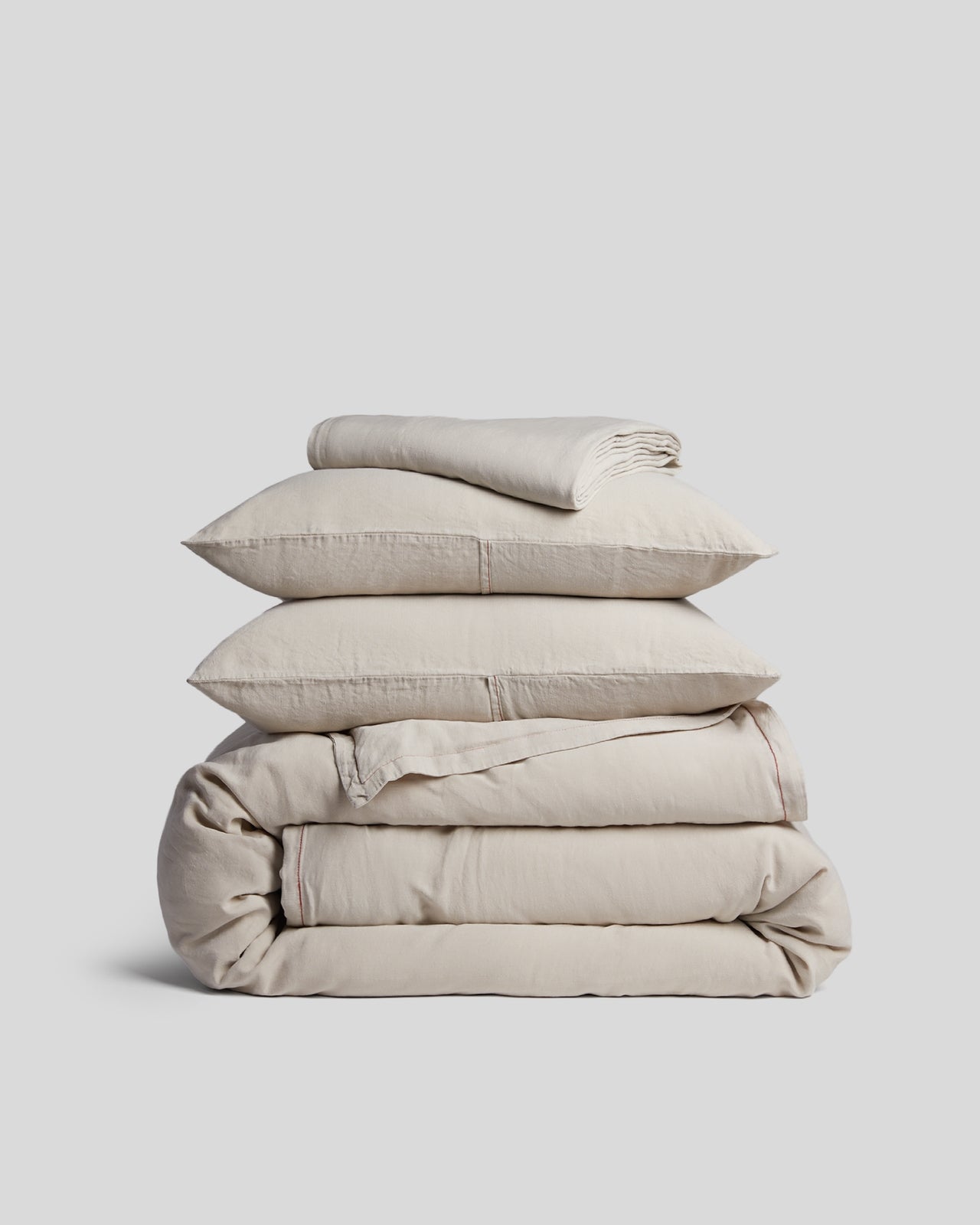 Linen Tencel Venice Set - Bone F/Q - Full / Back Envelope